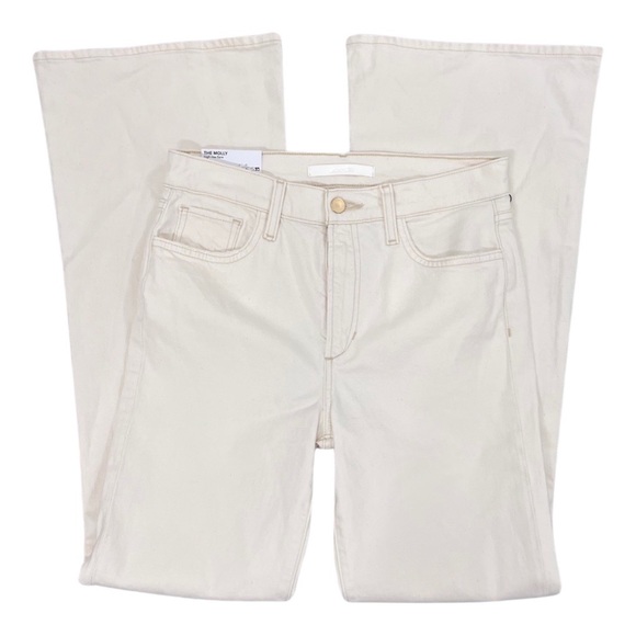 NWT $188 Joe’s Jeans WHITE The Molly high rise flare (bin 46) - Picture 6 of 10